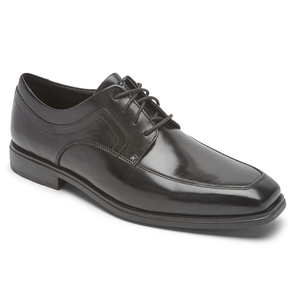 Rockport Dress Shoes For Mens Black - Dres Sports Business 2 Apron Toe - NR4825097